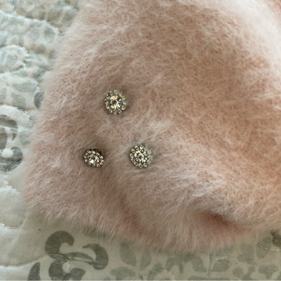 Karl Lagerfeld Blush Pink Scarf with Embellishments - Picture 4 of 11